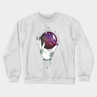 Galaxy Crystal Ball - Witch Hands Crewneck Sweatshirt